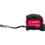 Рулетка ЗУБР Автостоп 10м/25мм с автостопом и ударостойким обрезиненным корпусом 34052-10-25_z01 (артикул 18588679) – фото 1