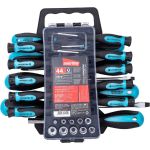 Набор отверток и головок Smartbuy 44 предмета, SL, PH, TORX, головки, магнит, CR-V SBT-SCN-44P1 (артикул 16775107) – фото 1