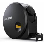 Рулетка DELI Home Series Black HT8519 5 м, 19 мм, эксклюзивный дизайн, корпус высококачественный Софт-тач пластик 104619 (артикул 23753793) – фото 1