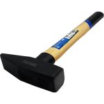 Слесарный молоток vertextools 2000 г, квадратный боек, деревянная рукоятка 10-15-2000 (артикул 24404355) – фото 1