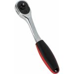 Ключ-трещотка DELI dl2324 1/4"" 150 мм, двухкомпонентная рукоять, 72 зуба, шестерня Cr-Mo, быстросъемная 104465 (артикул 23753115) – фото 1