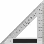 Треугольная стальная линейка DELI dl303150 нержавеющая сталь, алюминиевое основание 104520 (артикул 23753421) – фото 1