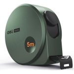Рулетка DELI home series green ht8519l 5мх19мм, эксклюзивный дизайн, корпус из софттач пластика, противоскользящая резиновая вставка, подарочная упаковка 112897 (артикул 26146031) – фото 1