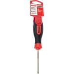 Крестовая отвертка REXANT PZ 1х75 мм, трехкомпонентная рукоятка, сталь S2 12-6414-1 (артикул 16203373) – фото 1