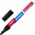 Лаковый маркер-краска BRAUBERG EXTRA paint marker 4 мм, черный, улучшенная нитро-основа, 151979 (артикул 16727891) – фото 1