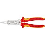 Электромонтажные клещи Knipex VDE, 6-в-1, зачистка: 0.75 - 1.5 + 2.5 мм, L-200 мм, KN-1396200SB (артикул 17751862) – фото 1