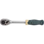 Реверсивная усиленная трещотка с резиновой ручкой 1/2 ROCKFORCE RF-80242A (артикул 15991024) – фото 1