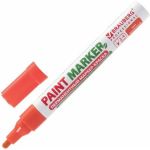 Маркер-краска BRAUBERG paint marker лаковый, 4 мм, оранжевый, без ксилола, без запаха 151437 (артикул 16475206) – фото 1
