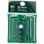Шестигранники SATA 8 предметов угловые мини пластиковый блистер 09119 (артикул 23231570) – фото 1