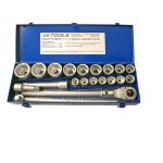 Набор головок БМ 19-50 мм, 3/4""DR, 6-ти гранные, 21 предмет 550121 (артикул 22382967) – фото 1