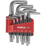 Набор Г-образных ключей FORCE Т10-Т50 9 предметов 5098 (артикул 15602764) – фото 1