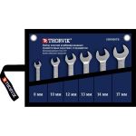 Набор комбинированных трещоточных ключей Thorvik CSRWS6TB короткие, в сумке, 8-17 мм, 6 пр. 53472 (артикул 18805380) – фото 1