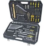 Набор инструмента ЭВРИКА 1/4""&3/8""&1/2"", DR, 6-гранный, 142 предмета ER-80142 (артикул 16107096) – фото 1