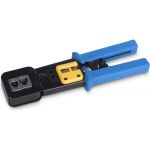 Обжимной инструмент для коннекторов быстрой установки Cabeus RJ-45 (8р8с), RJ-11/12 (6р6с, 6р4с, 6р2с), профессиональный, с храповым механизмом HT-376Z (артикул 26147261) – фото 1