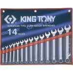 Набор комбинированных ключей KING TONY 5/16"-1-1/4" 14 предметов 1214SR (артикул 15506347) – фото 1