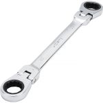 Накидной двусторонний ключ HORTZ 20х22 трещ/шарн. хромированный HOR 118764 (артикул 18153991) – фото 1