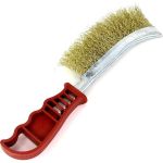 Универсальная ручная щетка EuroBrush 230x130, ворс гофрированная латунированная сталь 0,30 13-011 EB-XBS1L (артикул 26517308) – фото 1