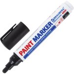 Лаковый маркер-краска BRAUBERG PRO PLUS EXTRA paint marker 6 мм, черный, нитро-основа 151451 (артикул 16475297) – фото 1