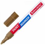 Лаковый маркер-краска BRAUBERG EXTRA paint marker 4 мм, золотой, улучшенная нитро-основа, 151981 (артикул 16729251) – фото 1