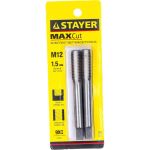 Комплект метчиков Stayer MASTER сталь 9ХС М12х1.5 2 шт 28025-12-1.5-H2 (артикул 15924009) – фото 1