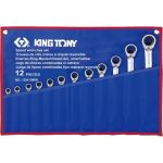 Набор комбинированных трещоточных ключей KING TONY 8-24 мм, чехол из теторона, 12 предметов 122A12MRN (артикул 26520146) – фото 1