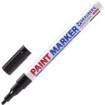 Лаковый маркер-краска BRAUBERG paint marker 2 мм, черный, нитро-основа, алюминий 151439 (артикул 16475446) – фото 1