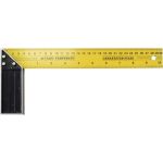 Столярный угольник EKOTOOLS металлический, 250 мм 6035125 (артикул 22946601) – фото 1
