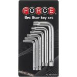 Набор Г-образных звездочек Т40-Т60 с отверстием 6 предметов FORCE 5063T (артикул 15897997) – фото 1