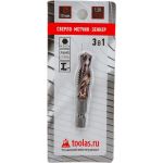 Метчик/сверло/зенкер 3 в 1 TOOLAS М10x1,5 00013014 (артикул 26771474) – фото 1