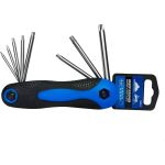 Набор складных имбусовых ключей vertextools Torx T9-T40, 8 предметов 1635-8 (артикул 23240913) – фото 1