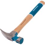 Молоток-гвоздодер GROSS 680 г, угол 75, магнит, обрезиненная рукоятка american hickory 10425 (артикул 24363639) – фото 1