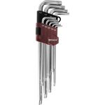 Набор торцевых удлиненных TORX ключей Thorvik TKL9S Т10-T50, 9 предметов 53130 (артикул 16296009) – фото 1