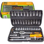 Набор инструментов ISMA 1/4" 46 предметов ISMA-2462-5(47891) (артикул 28604156) – фото 1