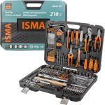 Набор инструментов 216пр. 1/4"", 1/2"" 6гр ISMA-38841DS(56482) (артикул 28687796) – фото 1