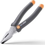 Комбинированные плоскогубцы DELI home series gray ht2007c 180мм эксклюзивный дизайн, рукоятка софттач пластик, подарочная упаковка 112892 (артикул 26146061) – фото 1