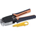 Обжимной инструмент Cabeus для RJ-45 (8р8с), RJ-11/12 (6р6с, 6р4с, 6р2с), профессиональный HT-500 (артикул 26147507) – фото 1