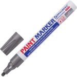 Лаковый маркер-краска BRAUBERG paint marker 4 мм, серебряный, нитро-основа, алюминиевый корпус 151448 (артикул 16475406) – фото 1