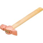 Молоток с круглым бойком и деревянной рукояткой Partex омедненный НФ-00000301 (артикул 28665284) – фото 1