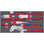 Набор ШГИ KNIPEX COBRA Basic Chrome 4 предмета KN-002001V17 (артикул 16199885) – фото 1