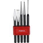 Набор выколоток, зубило и крейцмейсель 5 предметов FORCE 5054 (артикул 15848961) – фото 1