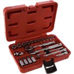 Набор шестигранных головок торцевых и насадок 1/4"" 4-13мм, Т20-Т40 в кейсе 23шт JTC-H223B (артикул 15522970) – фото 1