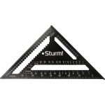 Угольник Sturm 300мм, алюминиевый сплав, чёрная оксидация, белая шкала, 2020-07-300 (артикул 18318547) – фото 1