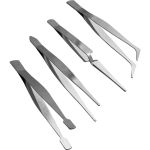 Набор нержавеющих пинцетов vertextools 4 предмета 0032-4 (артикул 26900372) – фото 1