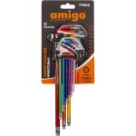 Набор шестигранных ключей AMIGO TORX 9 шт 77002 (артикул 21261820) – фото 1