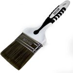 Кисть DECOR Black White для лака 50x15мм, темная щетина, 2К ручка 830-050 11607152 (артикул 23162823) – фото 1