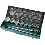 Набор торцевых головок TOTAL 3/4" 15шт THT341151 (артикул 22734417) – фото 1