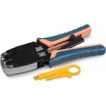 Обжимной инструмент Cabeus для RJ-45 (8р8с), RJ-11/12 (6р6с, 6р4с, 6р2с), профессиональный, с храповым механизмом HT-500R (артикул 26148275) – фото 1