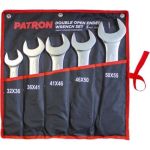 Набор рожковых ключей PATRON 5 пр. (32x36,36x41,41x46,46x50,50x55мм), на полотне P-5052P(47391) (артикул 30992937) – фото 1