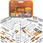 Набор инструментов FORSTIME 1/4"", 3/8"", 1/2"" 6гр. 202 предметов FT-42022-556911 (артикул 30992793) – фото 1