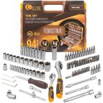 Набор инструментов в пластиковом кейсе FORSTIME 1/4"", 3/8"" 94 предмета FT-4941-5DS57354 (артикул 31280391) – фото 1